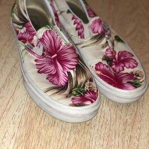 Tropical Print Vans Shoes